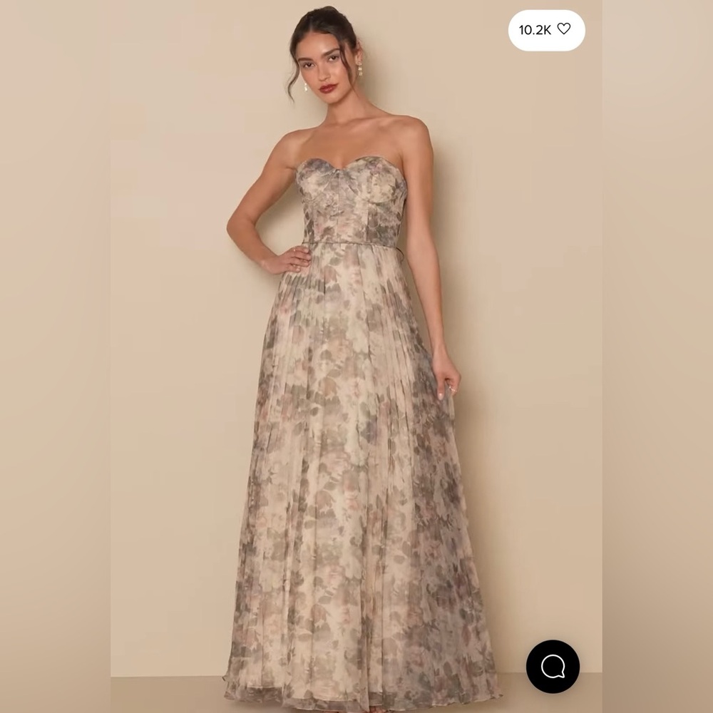 Most Beautiful Day Ivory Multi Floral Print Organza Maxi Dress
Lulus